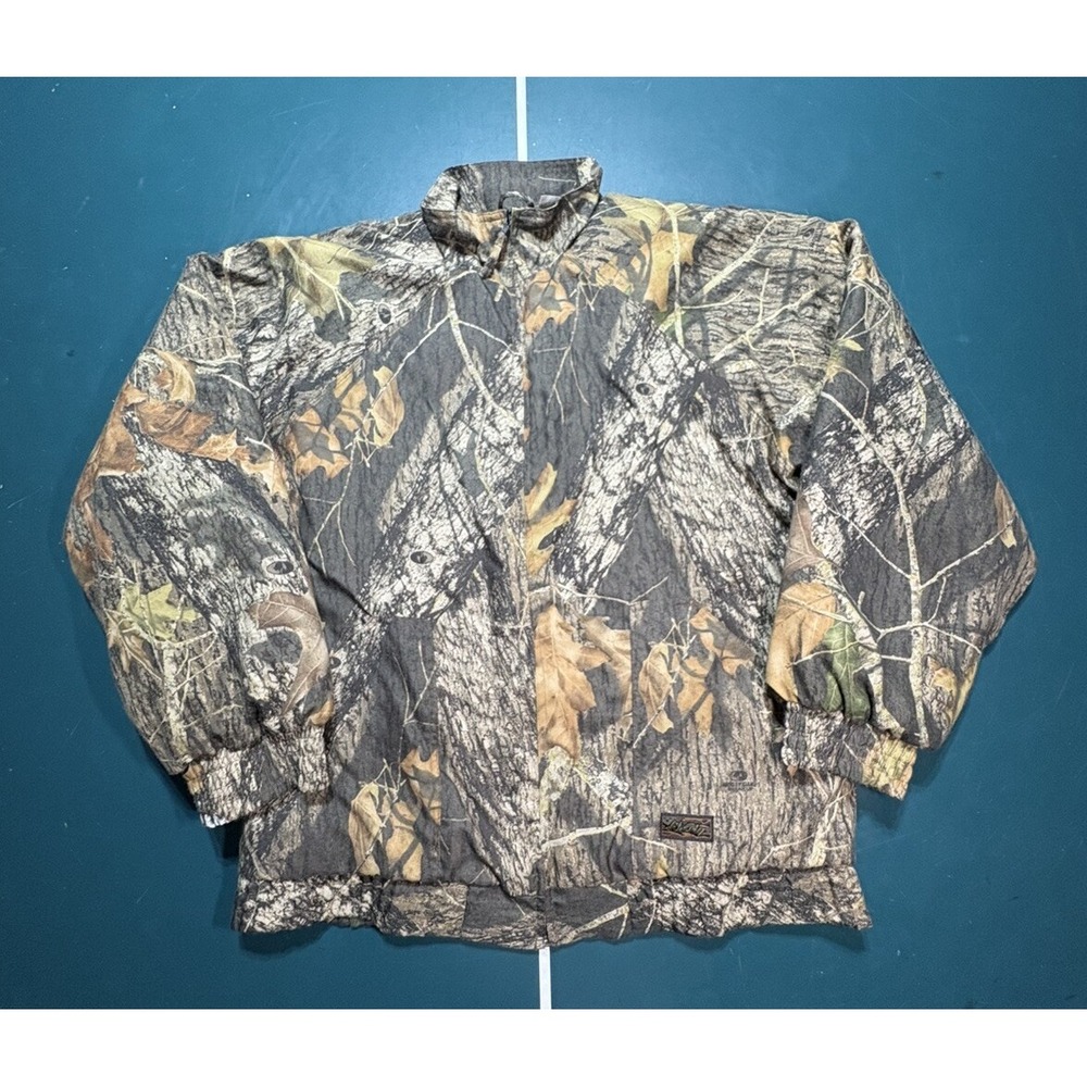 Liberty Mossy Oak Break Up‎ Jacket Men's Large  Camo Full Zip Hunting Camouflage